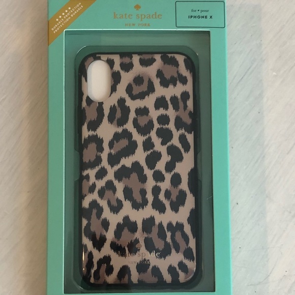 kate spade Accessories - Authentic Kate Spade Leopard IPhone X phone case!